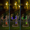 Figúrka Svietnik Dekorácia Soška Anjel Solárny LED RGB do Záhrady