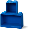 LEGO Brick závesné police, set 2 ks modrá