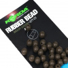 Korda Gumový Korálek Rubber Beads 5mm Brown hnědá 25ks