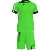 Joma Futbalový set dres + šortky ROMA II SET FLUOR GREEN-BLACK S/S Veľkosť: 6XS/5XS