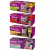 Whiskas Adult 160x85g Vlhké Krmivo pre Mačky Mix Príchutí Omáčka Želé