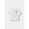 Detské bavlnené tričko The North Face B SPORTS OVERSIZED POCKET SS TEE - GRAPH biela farba, vzorované, NF0A8EAKFN41 167-173