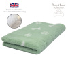 DRYBED Premium Vet Bed Paws & Bones mätovozelený 100 x 75 cm
