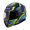 LS2 Helmets LS2 FF353 RAPID II FLITZ H-VIS YELLOW BLUE-06