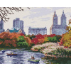Maľovanie podľa čísel Jesenné New York, 80x100 cm, vypnuté plátno na rám (6045763)