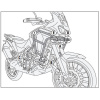 KAPPA KNH1205 horné padacie rámy motora Honda CRF 1100 L Africa Twin / Adventure Sports 24-25