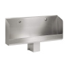 Sanela - Nerezový pisoárový žľab so skrytým splachovaním, dĺžka 1200 mm, 24 V DC