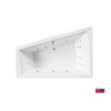Sanovo Dior Hydro 180x125 cm, asymetrická hydromasážna vaňa Umiestnenie: Pravé prevedenie