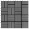 Terasové dlaždice, 11 ks, WPC, 30 x 30 cm, 1 m², s