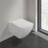 VILLEROY & BOCH Venticello Combi-Pack, závesné WC s DirectFlush + WC sedátko s poklopom SlimSeat, s QuickRelease a Softclosing, biela alpská, s povrchom CeramicPlus, 4611RSR1