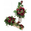 Veniec, kvety ikebana na hrob - Zloženie, nastavený na hrob, cintorín (Veniec, kvety ikebana na hrob - Zloženie, nastavený na hrob, cintorín)