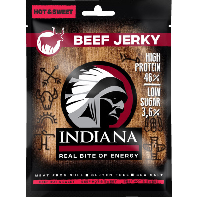 Indiana Jerky Hovädzie Mäso Hot & Sweet 25g