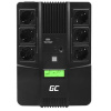 Green Cell Nepřerušitelný napájecí zdroj UPS AiO 600VA 360W s LCD displejem | VERZE EU | 6x zásuvky Schuko
