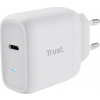 TRUST nabíječka 45W Maxo, USB-C, Nabíječka do zdi, 2m USB-C kabel, bílá 25138