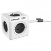 Kábel predlžovací Cubenest Powercube Extended, 5x zásuvka, 1,5 m (PC320GY) sivý/biely