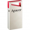 Apacer USB flash disk, 2.0, 64GB, AH112, strieborný, červený, AP64GAH112R-1