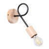 Sollux Lighting Nástenné svietidlo Ember 1, drevené telo svietidla, b