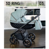 Detský kočík 3D Ring Adbor | Deluxe Baby Farba: 03 - Zelená