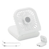 Skladací ventilátor, biela