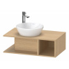 DURAVIT D-Neo závesná skrinka pod umývadlo na dosku Compact, 1 otvorená priehrada vpravo, 800 x 480 x 260 mm, dub prírodný, DE491803030