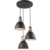 Svietidlá - Závesné svietidlá - 3 PLAFON INDUSTRIALNY LAMPA LOFT VINTAGE GRAFITOWA (Svietidlá - Závesné svietidlá - 3 PLAFON INDUSTRIALNY LAMPA LOFT VINTAGE GRAFITOWA)