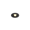 SLV Svítidlo LED NEW TRIA MINI DL ROUND downlight černé 3000K 30° včetně ovladače a upínacích pružin