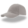 Atlantis Headwear Kšiltovka Liberty Sandwich, 6 panelová COT330005a6299-light grey/ UNI Šedá světlá/bílá