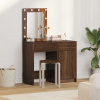 zahrada-XL Toaletný stolík 2 pcs Hnedá 50 x 41 x 135 cm Kompozitné drevo 3334242