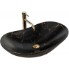 REA Royal Marble 60 umývadlo na dosku, 61 x 36 cm, čierna, REA-U7478