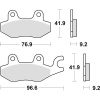 TRW LUCAS MCB663 TRW ZF BRZDOVÉ DOŠTIČKY KH197 ORGANIC HONDA XLV 125 01-13, VT 125 SHADOW 99-08, SUZUKI BURGMAN 125 '14-, YAMAHA