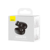 Baseus Baseus Earphone Bluetooth Bowie E2 BT 5.2, TWS AV Synchronization, Low Latency, IP55, Black (NGTW090001)
