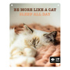 EBI D&D kovová tabuľa: ,,Be more like a cat sleep all day\