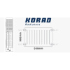 KORAD Radiátor 33K 900/500 (KORAD 33K 900/500)