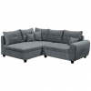 MID.YOU ROHOVÁ SEDACIA SÚPRAVA, textil, antracitová - Sedačky - 002220035602