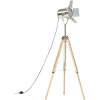Stojaca lampa na statíve masívne mangovníkové drevo 140 cm