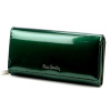 Pierre Cardin Dámska peňaženka 07 SHINY 106 Prírodná koža lakovaná zelená