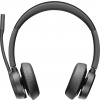 HP Poly Voyager 4320 UC Stereo Headset otevřená (On Ear) Bluetooth® stereo černá Potlačení hluku regulace hlasitosti Počítače
