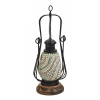 Sanu Babu Mozaiková lampáš na sviečku v tvare petrolejky, 14x14x43cm (0V)