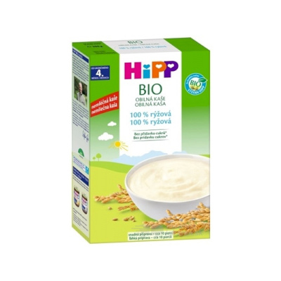 HiPP BIO Obilná KAŠA 100% ryžová nemliečna (od ukonč. 4 .mesiaca) 1x200 g