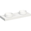 Kompaktná doska pod umývadlo s umývadlom Intedoor TRENTA Compact biela x 120 cm až 160 cm x 50 cm S výrezom
