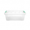 Doloni Úložný box s vekom 42x27x16 Transparentný