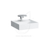 LAUFEN KARTELL Umývadielko s otvorom pre batériu, LCC 46 x 46 cm biela H8153314001111
