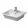Duravit Starck 3 - Vstavané umývadlo 560x465 mm, 1 otvor pre batériu prepichnutý, biela 0302560000