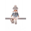 MagicHome Vianoce Dekorácia MagicHome Vianoce, Deti, modré, sediace, 22 cm
