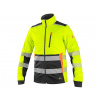 Bunda CXS BENSON, výstražná, softshell, pánska, žlto-čierna, veľ. L