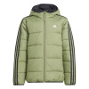 adidas Essentials 3S Jacket Juniors Green/Black 9-10 Years