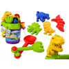 mamido Sada na piesok vedierko so sprchou kanvička a formičky dinosaury set