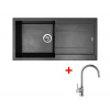 Set Sinks Amanda 990 Metalblack + Vitalia