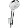 Hansgrohe Sprchová hlavice s hadicí Crometta bílá/chrom 26568400