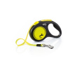 flexi New Neon pásik, veľkosť S 5m/15 kg, žltá
